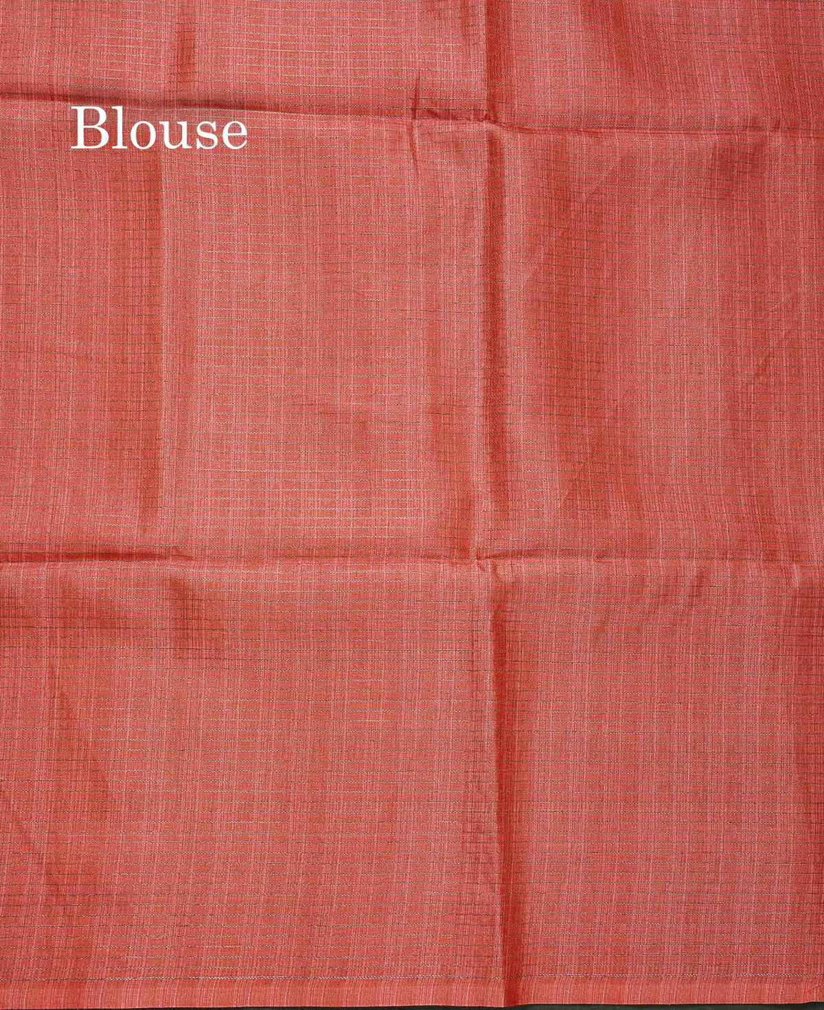 Semi Tussar Saree - Dual Tone Blue Colour Body With Contrast Peach Blouse