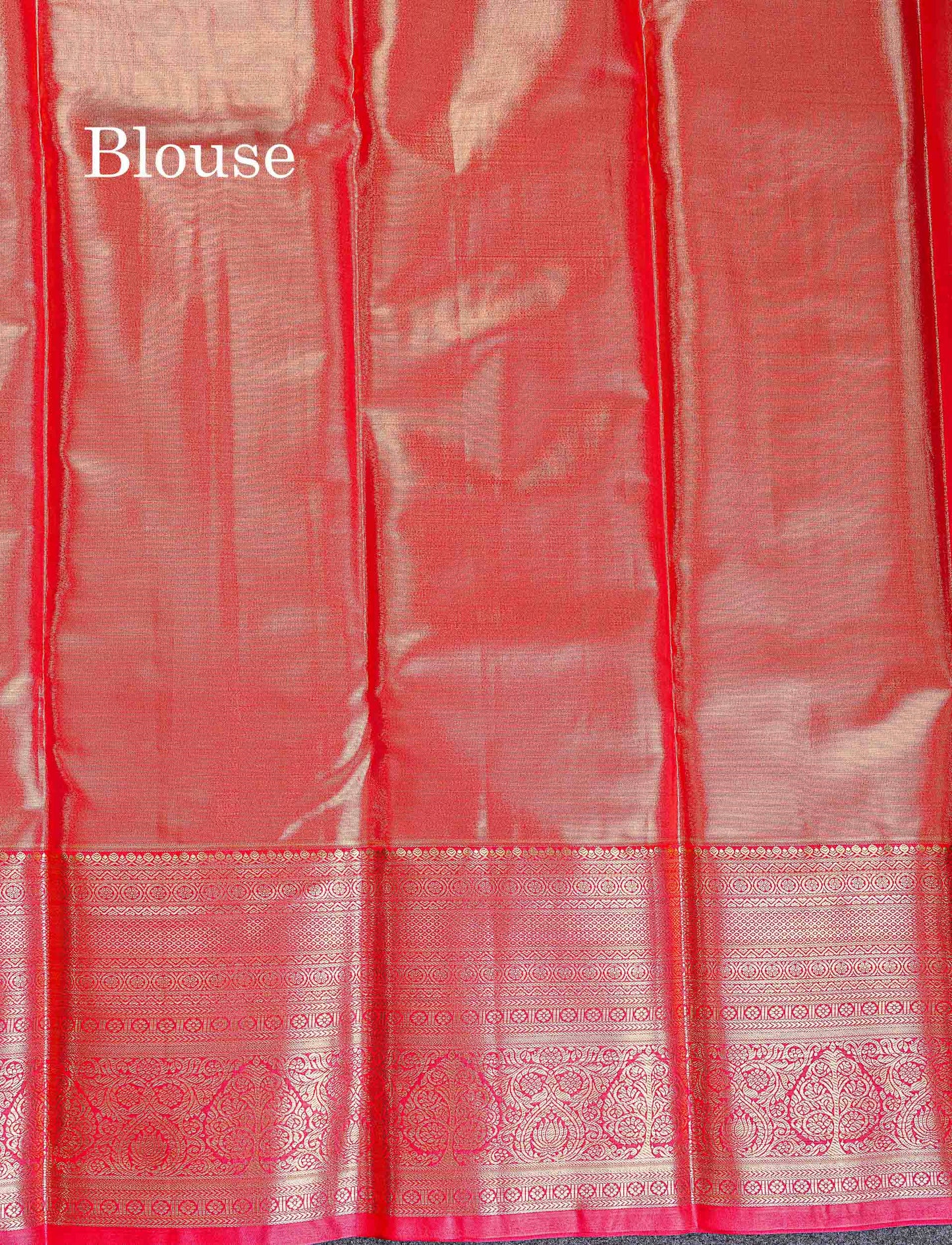 Bridal Semi Silk Saree - Pastel Blue Colour Body Tissue With Contrast Redish Pink Evening Morning Border