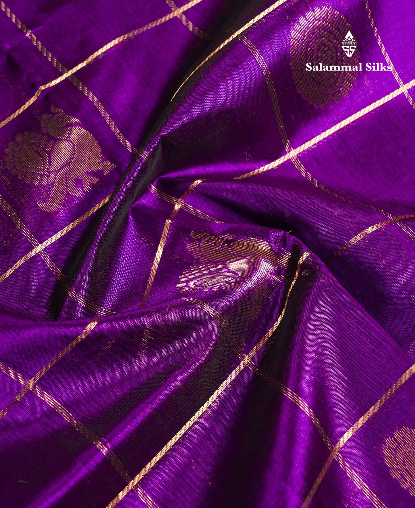 Beautiful Bottle Green Zari Checks Pure Silk Cotton Saree With Contrast Dual Tone Red Traditional Border