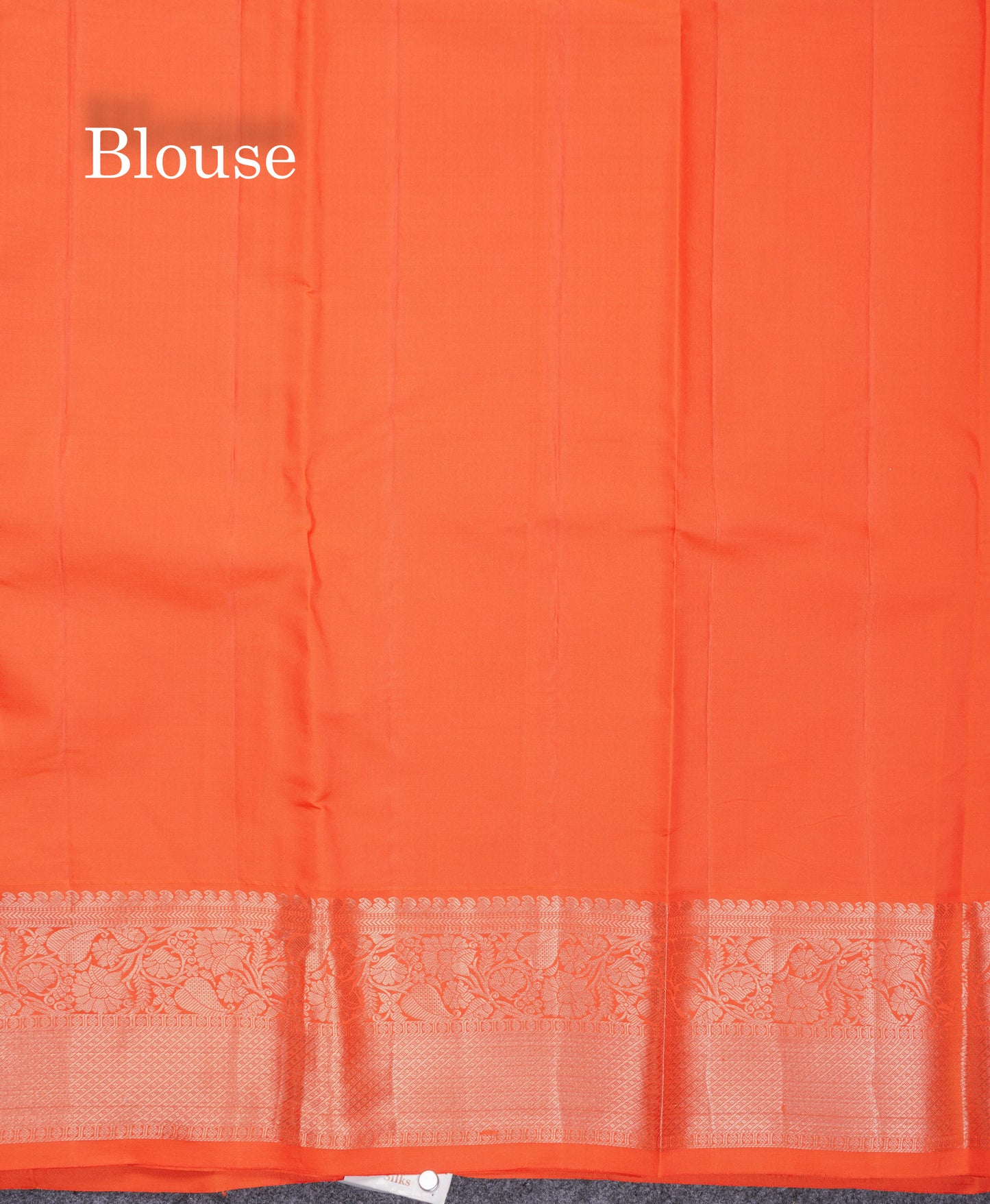 Dual Tone Magenta Bridal Pure Mix Kanjivaram Silk Saree With Contrast Orange Border
