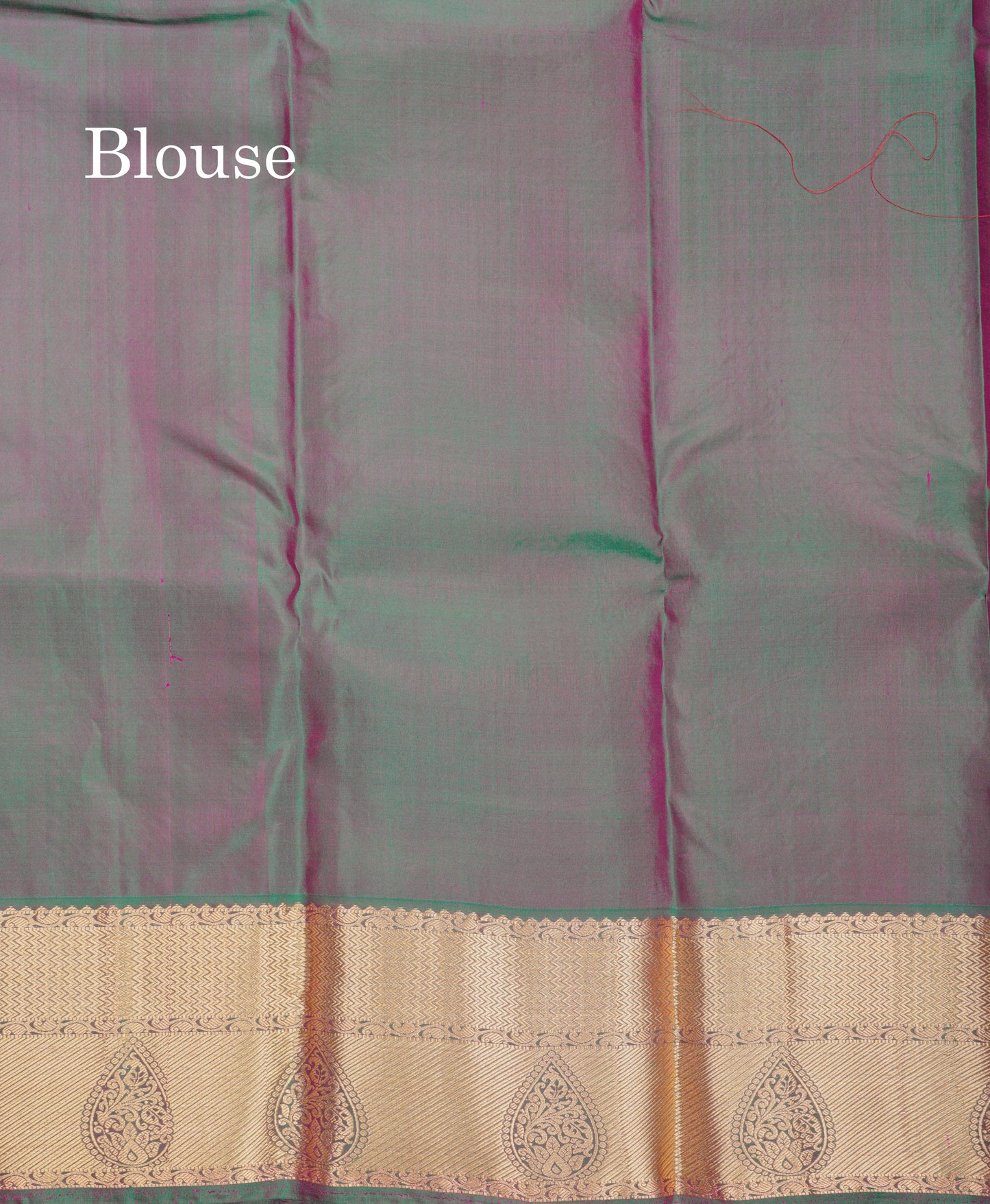 Beautiful Dual Tone Reddish Pink Bridal Pure Kanjivaram Silk Saree With Contrast Bottle Green Traditional Border