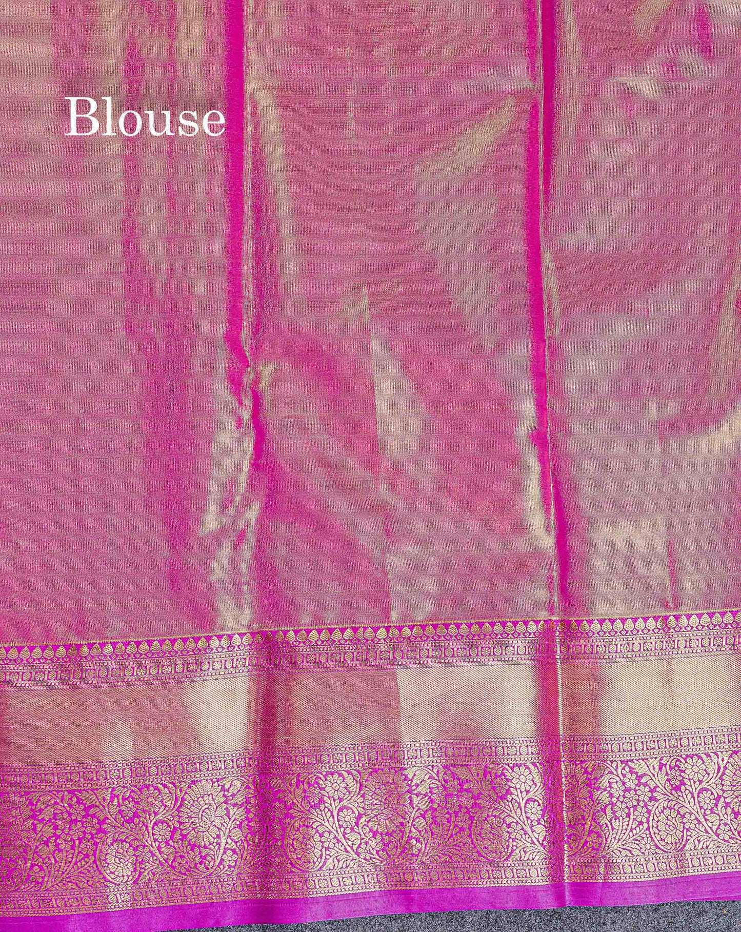 Bridal Semi Silk Saree - Pastel Blue Colour Body Tissue With Contrast Vadamalli Traditional Border