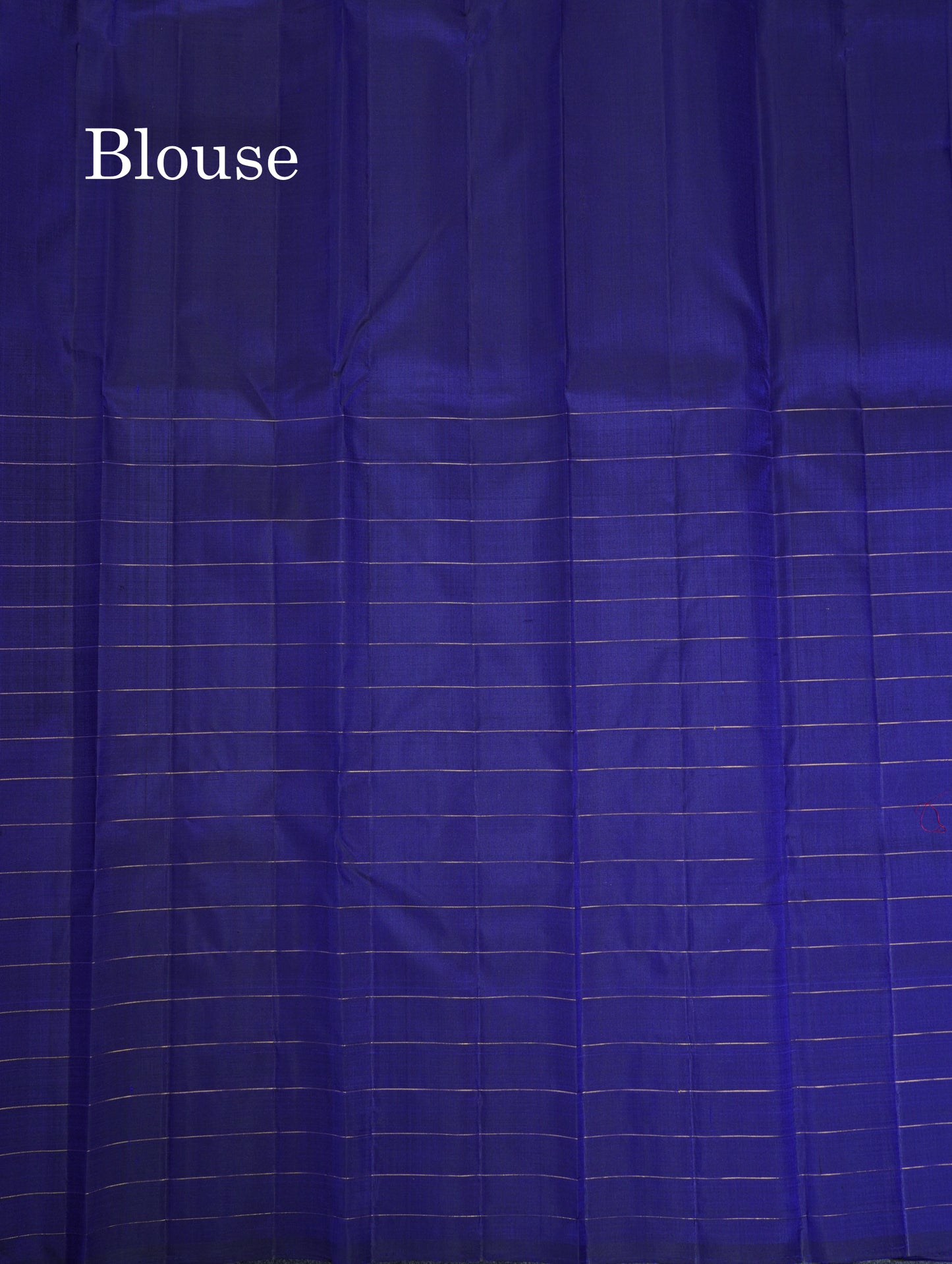 Dual Tone Blue And Violet Half & Half Pure Kanjivaram Silk Saree With Contrast Violet Blouse