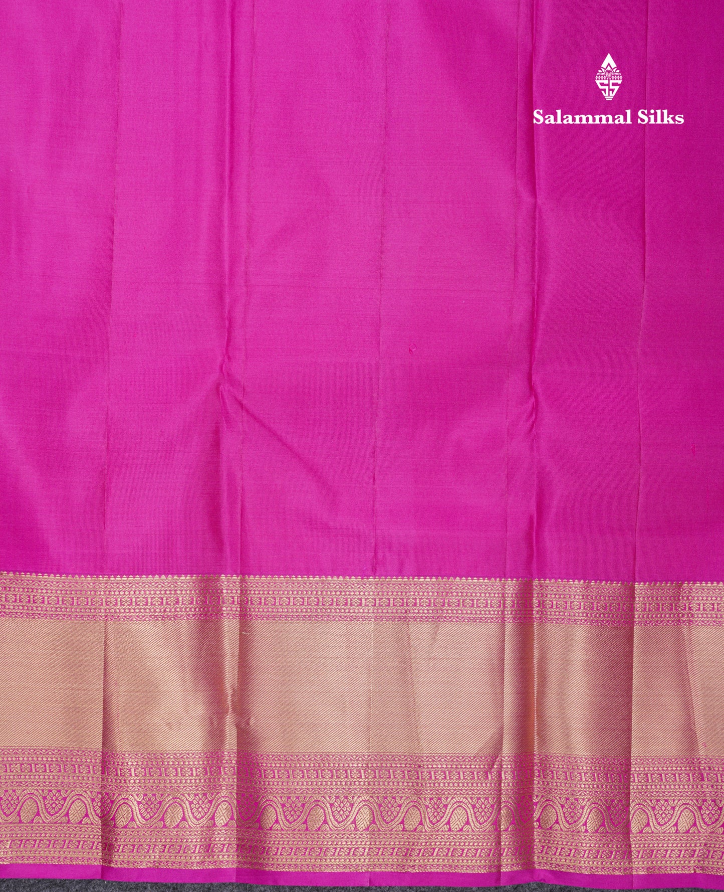 Beautiful Purple Pure Kanjivaram Silk Saree With Contrast Pink Traditional Evening Morning Border