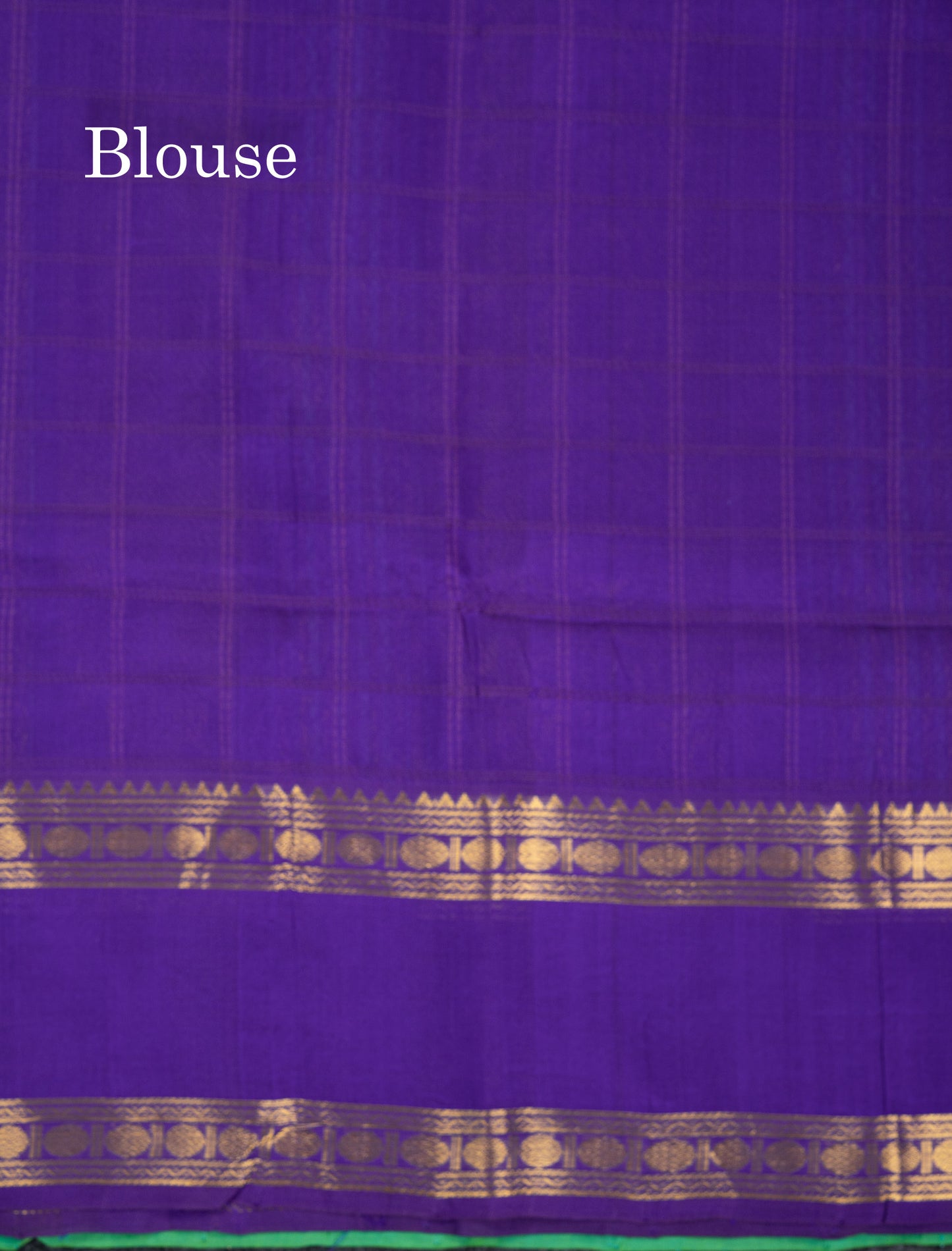 Beautiful Dark Maroon Rudraksha Butta With Checks Pure Silk Cotton Saree With Contrast Orange Traditional Gap Border
