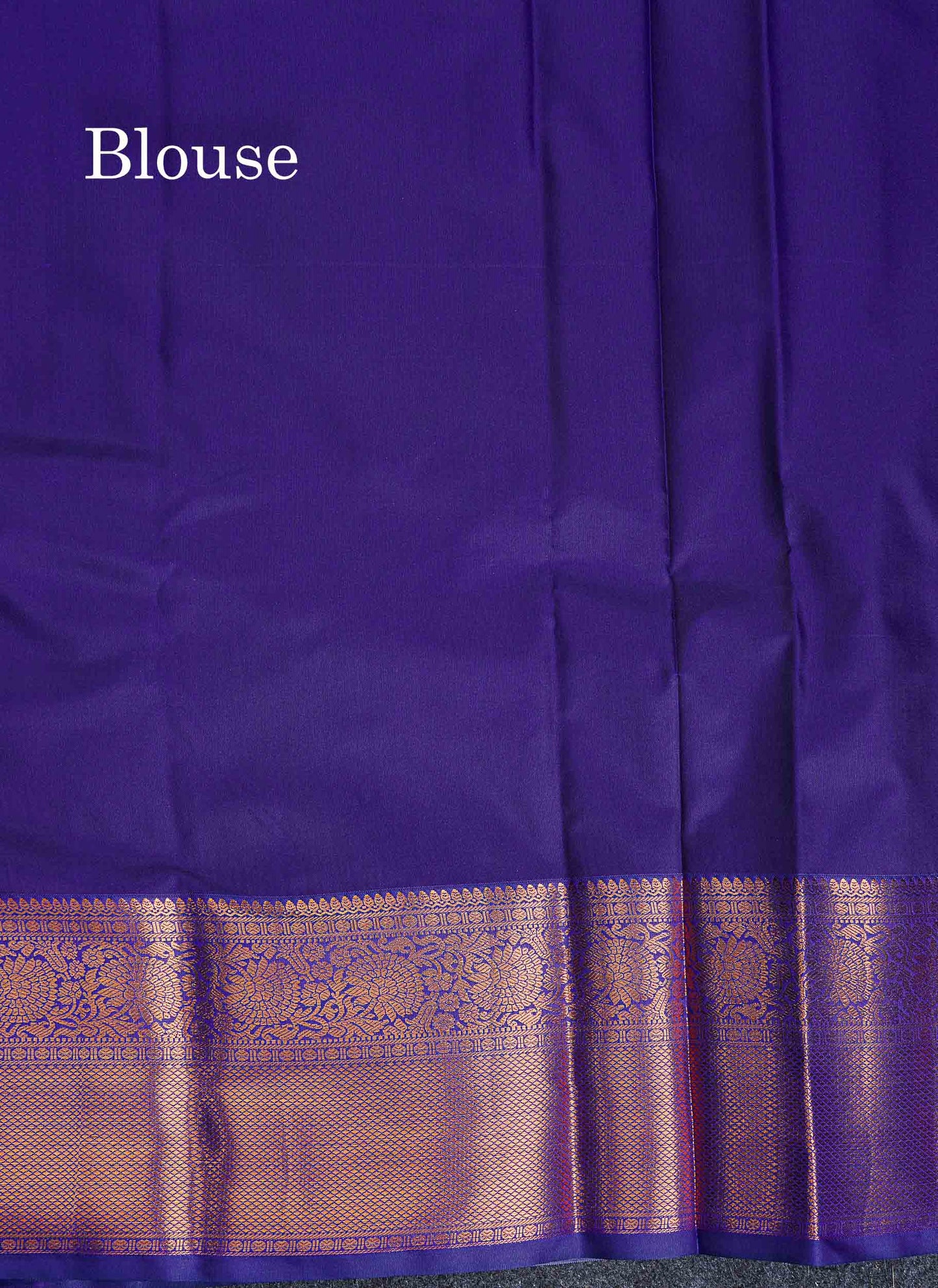 Bridal Semi Silk Saree -  Peach Colour Body With Contrast Navy Blue Traditional Evening Morning Border