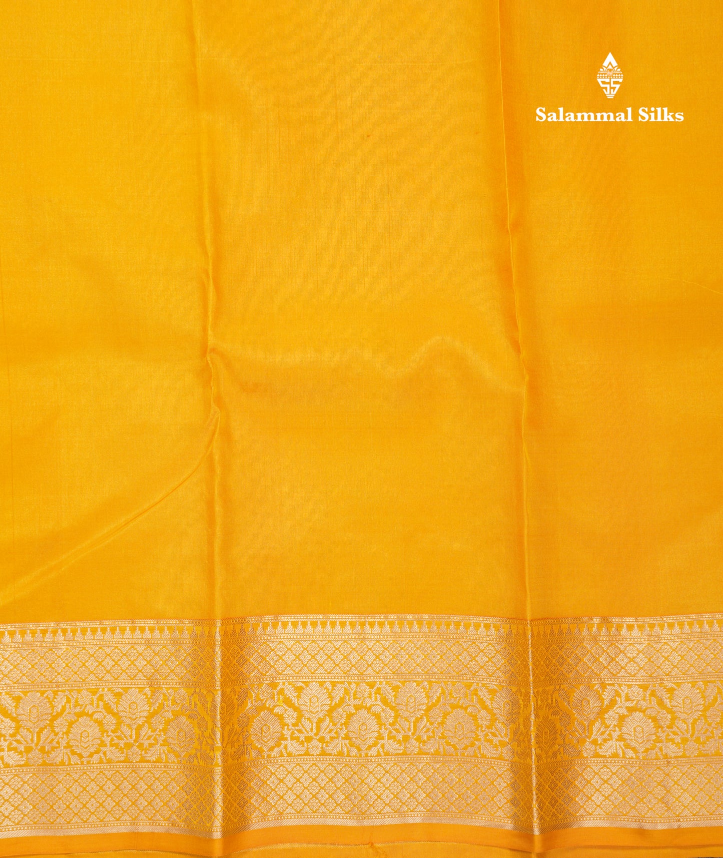Beautiful Yellow Pure Kanjivaram Silk Saree With Traditional Border