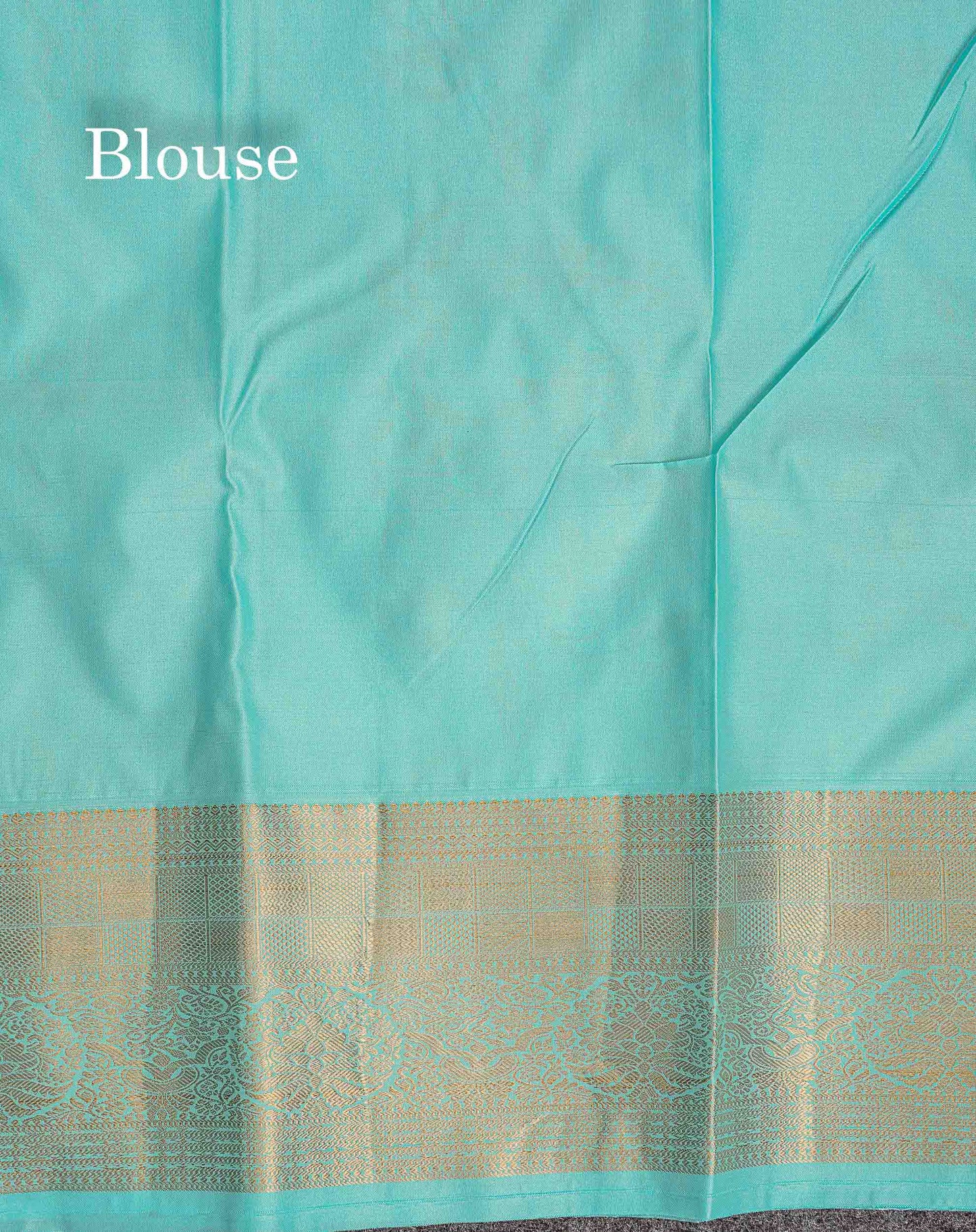 Bridal Semi Silk Saree -  Magenta Colour Body With Contrast Sea Blue Traditional Border