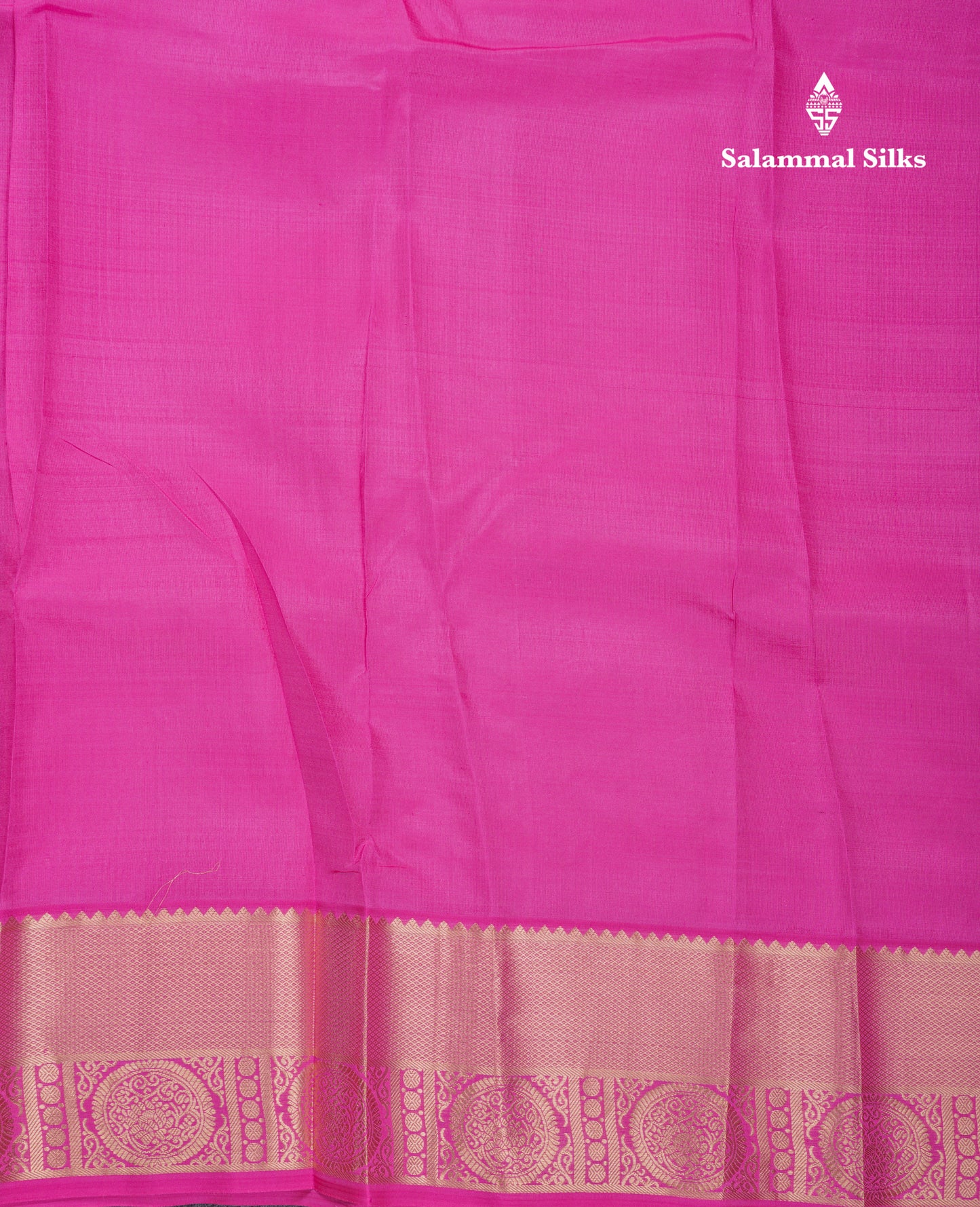 Beautiful Pink Pure Kanjivaram Silk Saree With Traditional Border