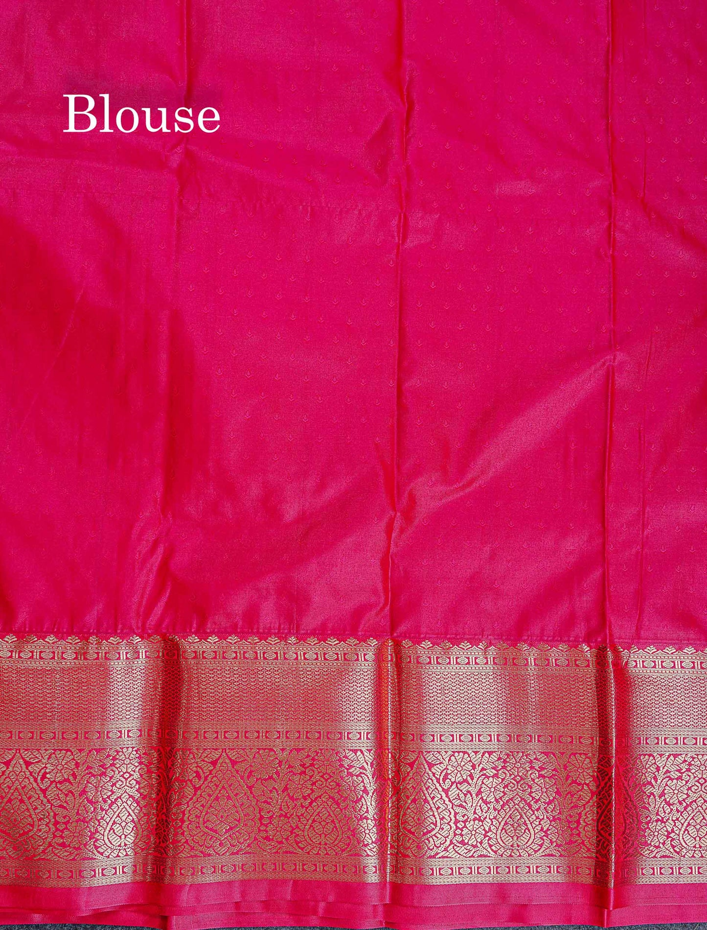 Bridal Semi Silk Saree -  Parrot Green Colour Body With Contrast Pink Evening Morning Border