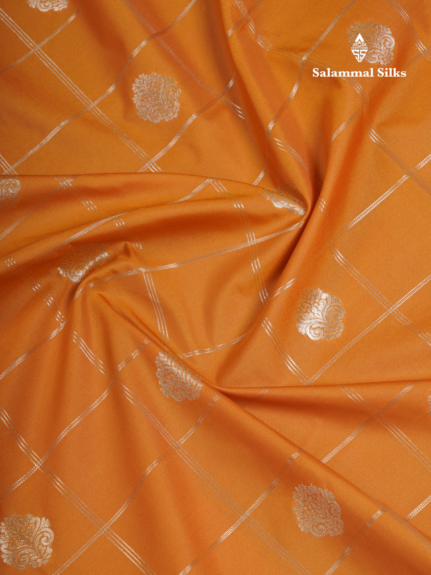 Mustard Yellow Semi Silk Saree With Contrast Violet Border