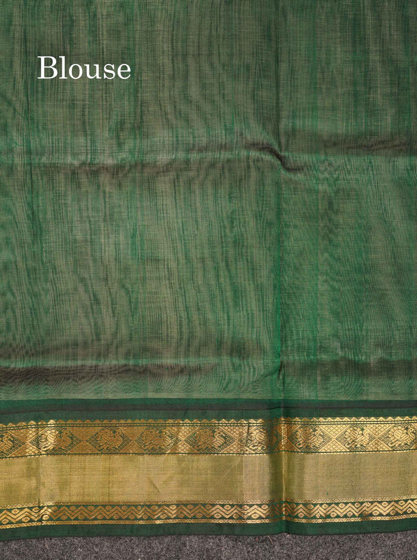 Beautiful Half White Peacock Zari Butta Pure Silk Cotton Saree With Contrast Bottle Green Traditional Border