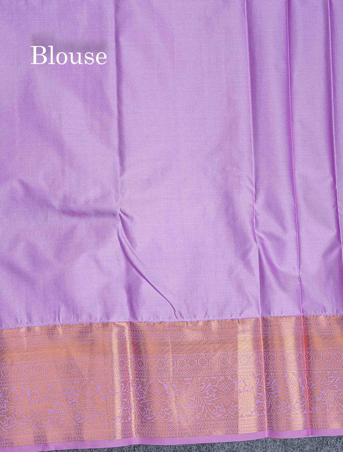 Bridal Semi Silk Saree -  Pastel Blue Colour Body Contrast Light Lavender Traditional Border