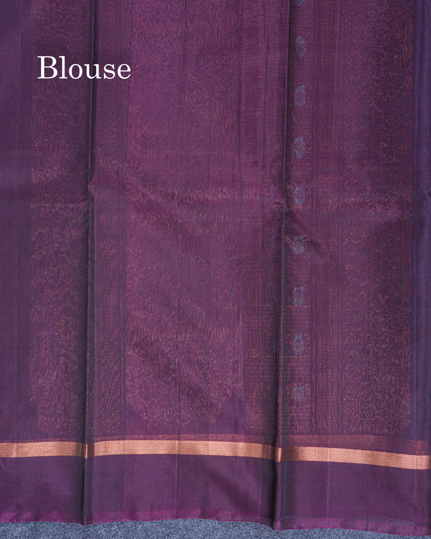 Beautiful Peacock Blue SICO Cotton Saree With Contrast Dark Magenta Blouse