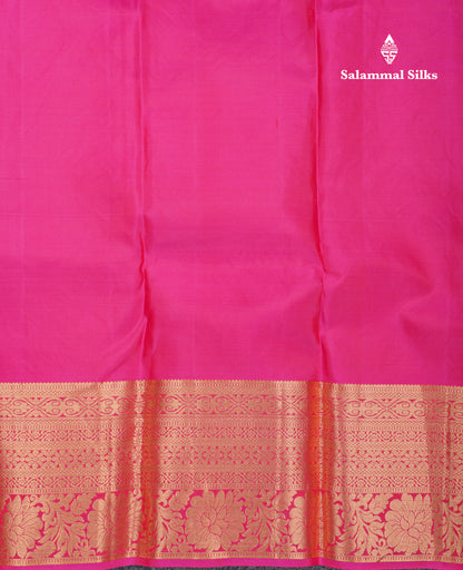 Beautiful Mango Yellow Bridal Pure Kanjivaram Silk Saree With Contrast Pink Border