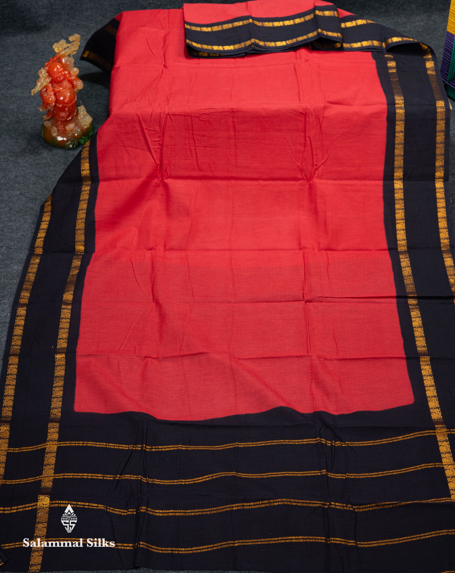 Beautiful Mustard Yellow Sungudi Cotton Saree With Contrast Dark Bottle Green Traditional Gap Border