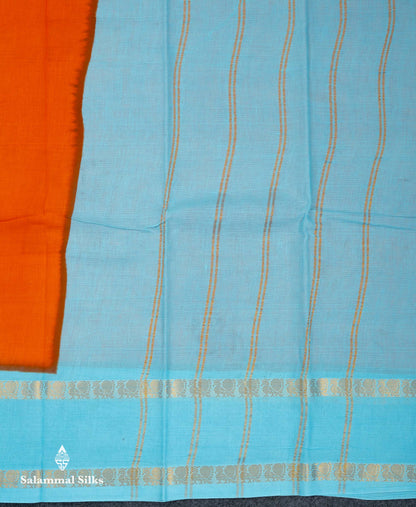 Beautiful Mustard Yellow Sungudi Cotton Saree With Contrast Dark Bottle Green Traditional Gap Border