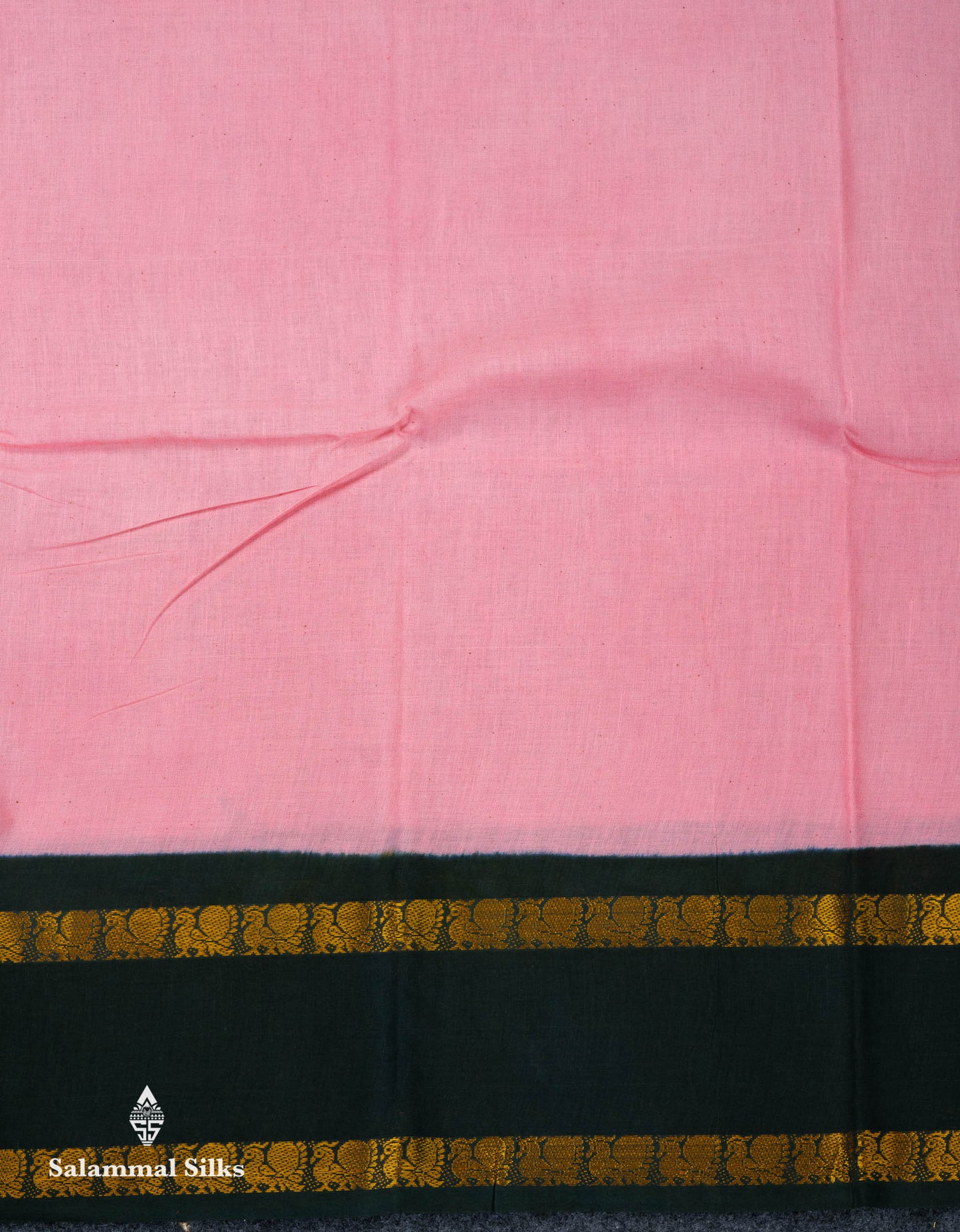 Beautiful Mustard Yellow Sungudi Cotton Saree With Contrast Dark Bottle Green Traditional Gap Border