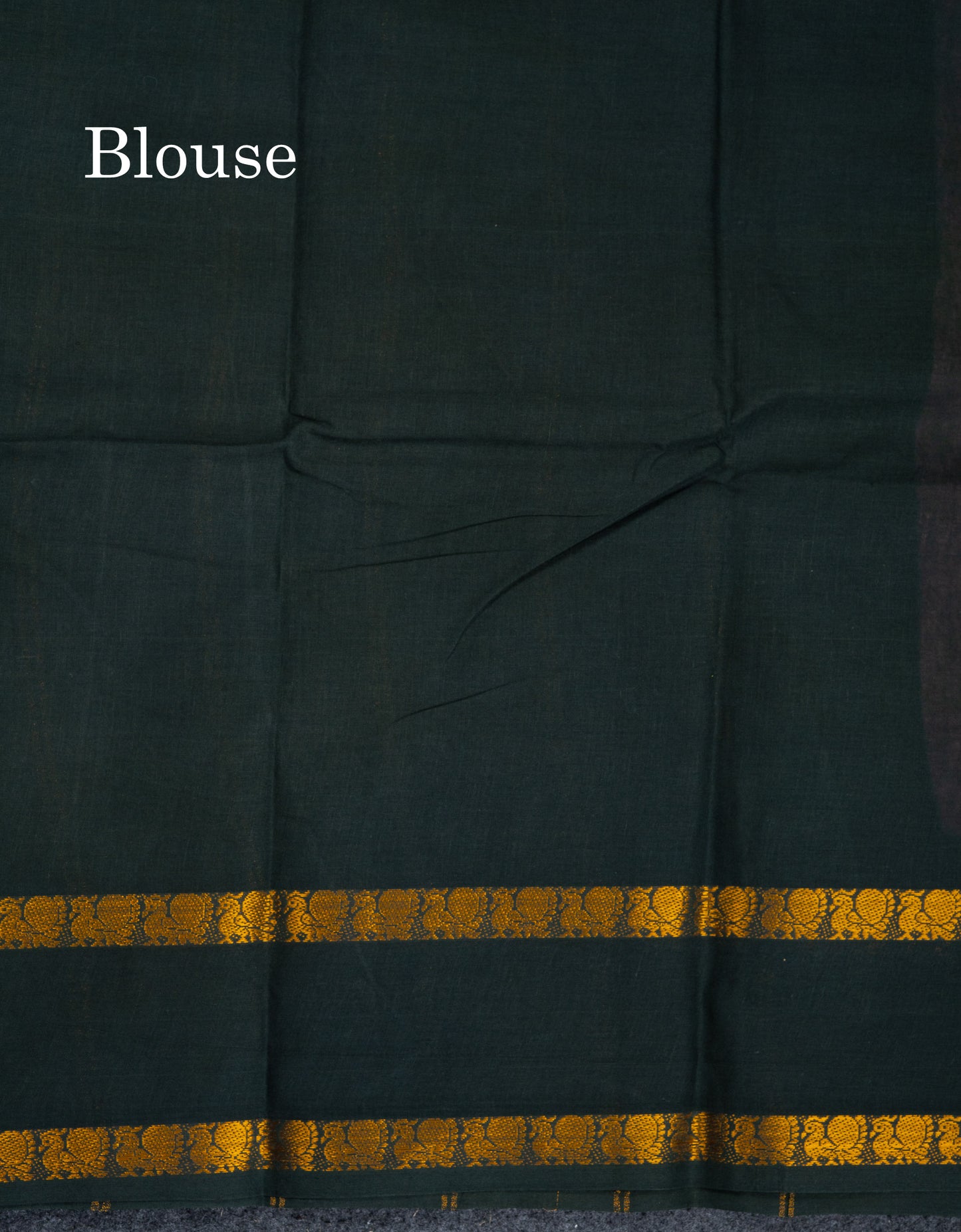 Beautiful Mustard Yellow Sungudi Cotton Saree With Contrast Dark Bottle Green Traditional Gap Border