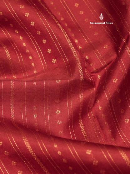 Brown Colour Pure Kanjivaram Silk Saree with Bottle Green Border
