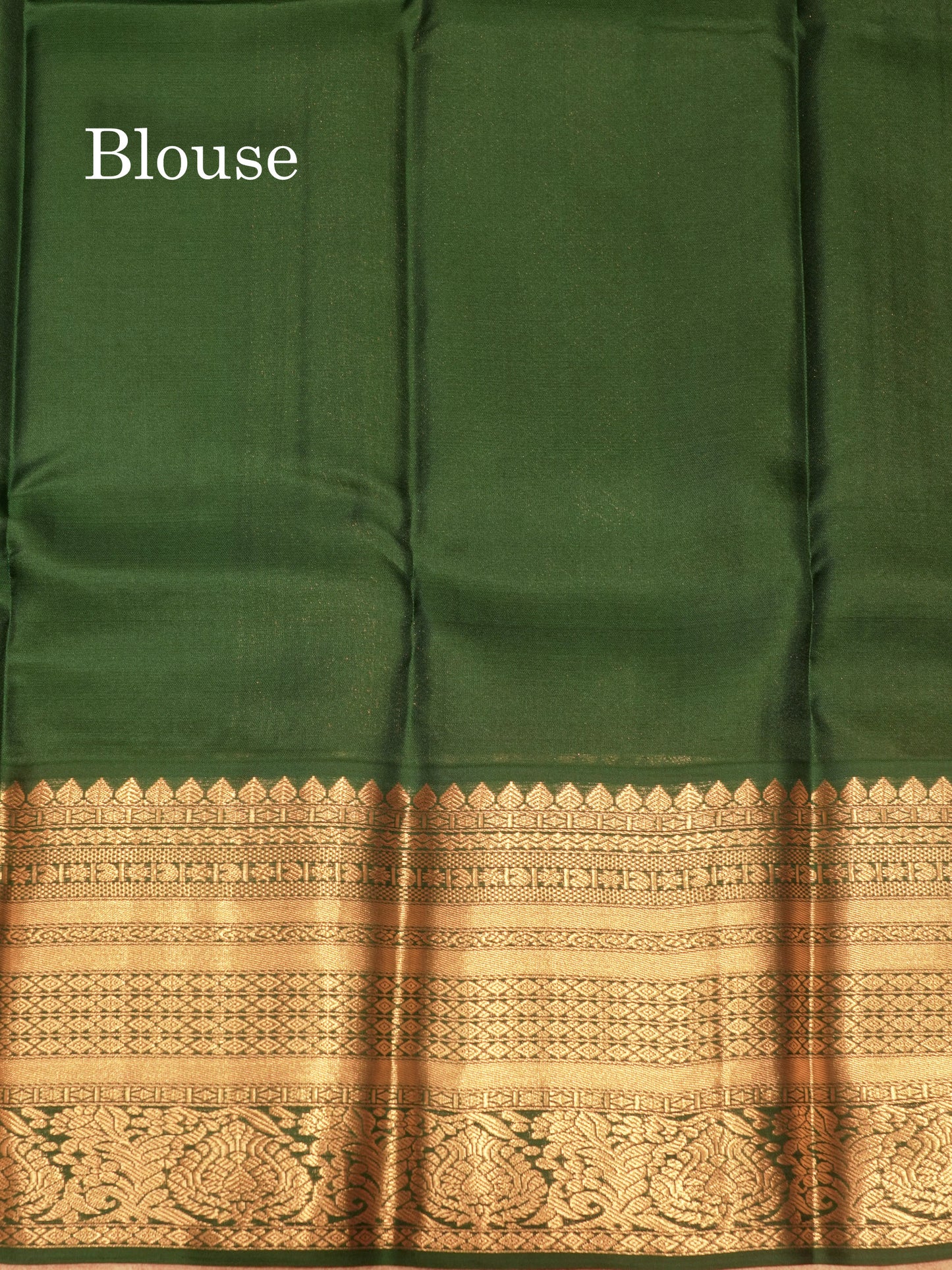 Brown Colour Pure Kanjivaram Silk Saree with Bottle Green Border