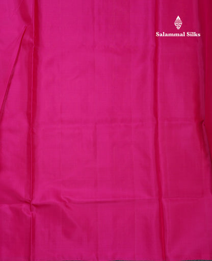 Beautiful Dual Tone Orange Pure Kanjivaram Soft Silk Saree With Contrast Pink Blouse