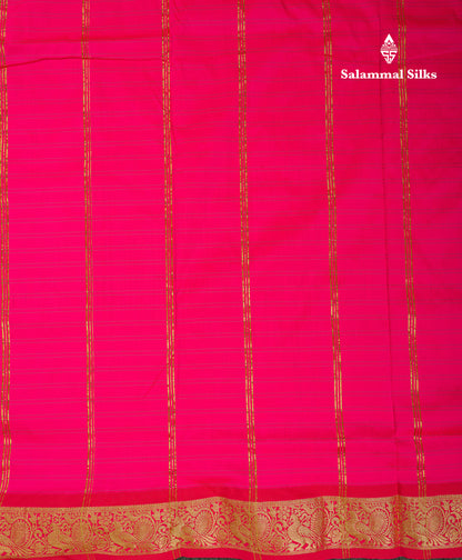 10 Yards Art Silk Saree Peacock Blue Checks with Traditional Border