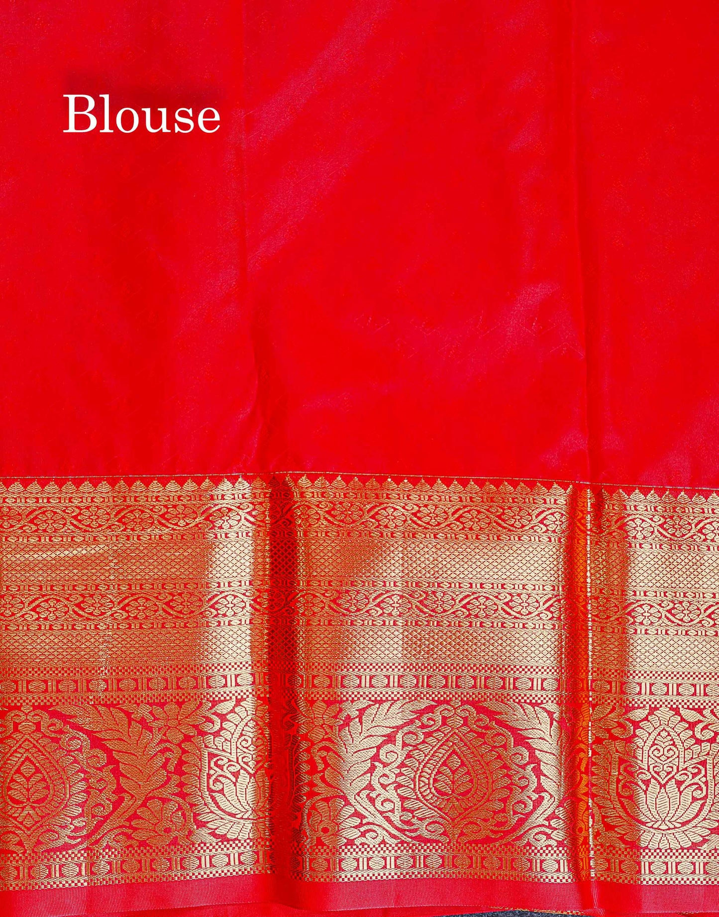 Bridal Semi Silk Saree -  Sea Green Colour Body With Contrast Chilly Red Evening Morning Border