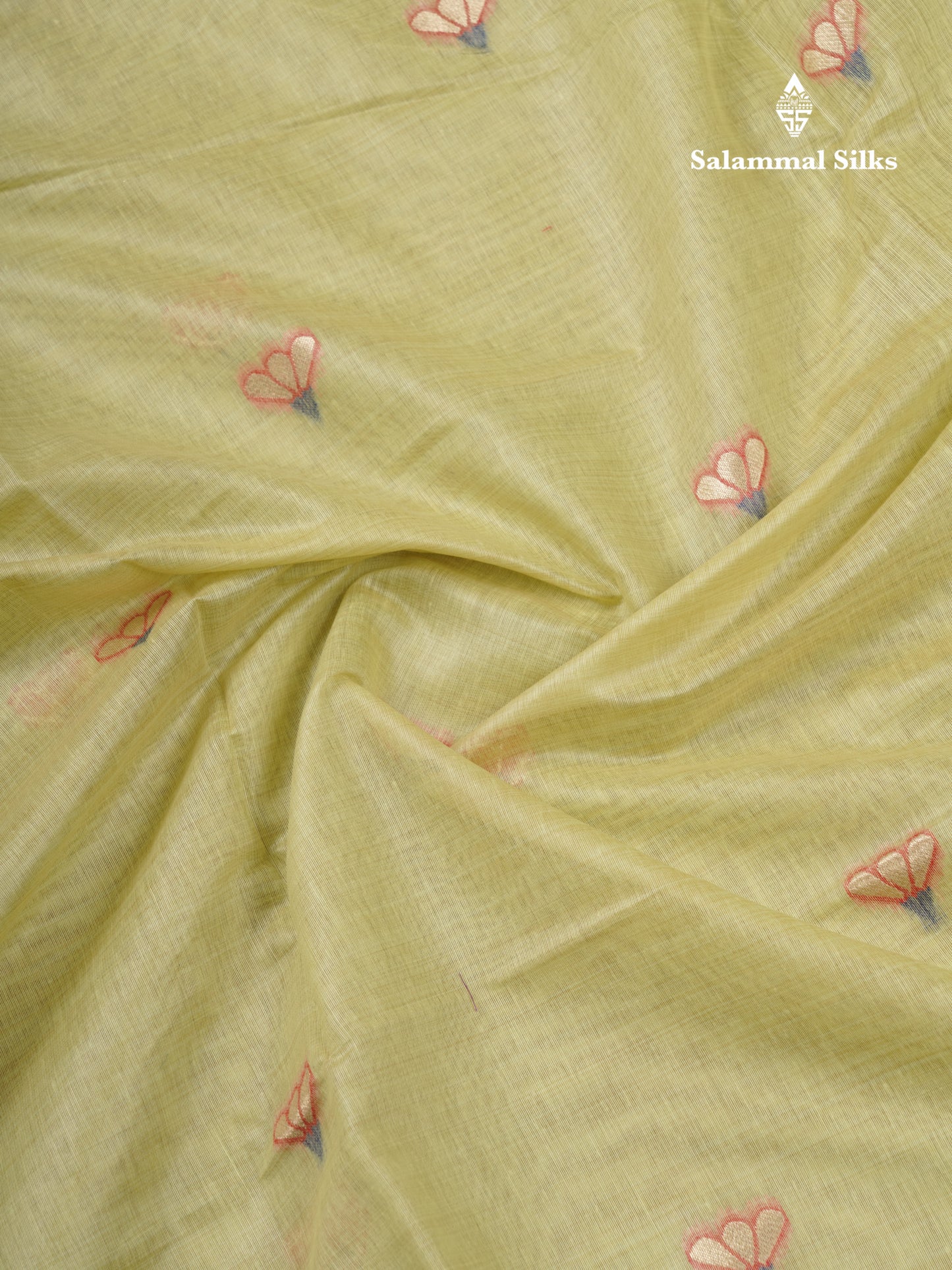 Beautiful Onion Pink Menakari Work Muga Cotton Saree With Fancy Border
