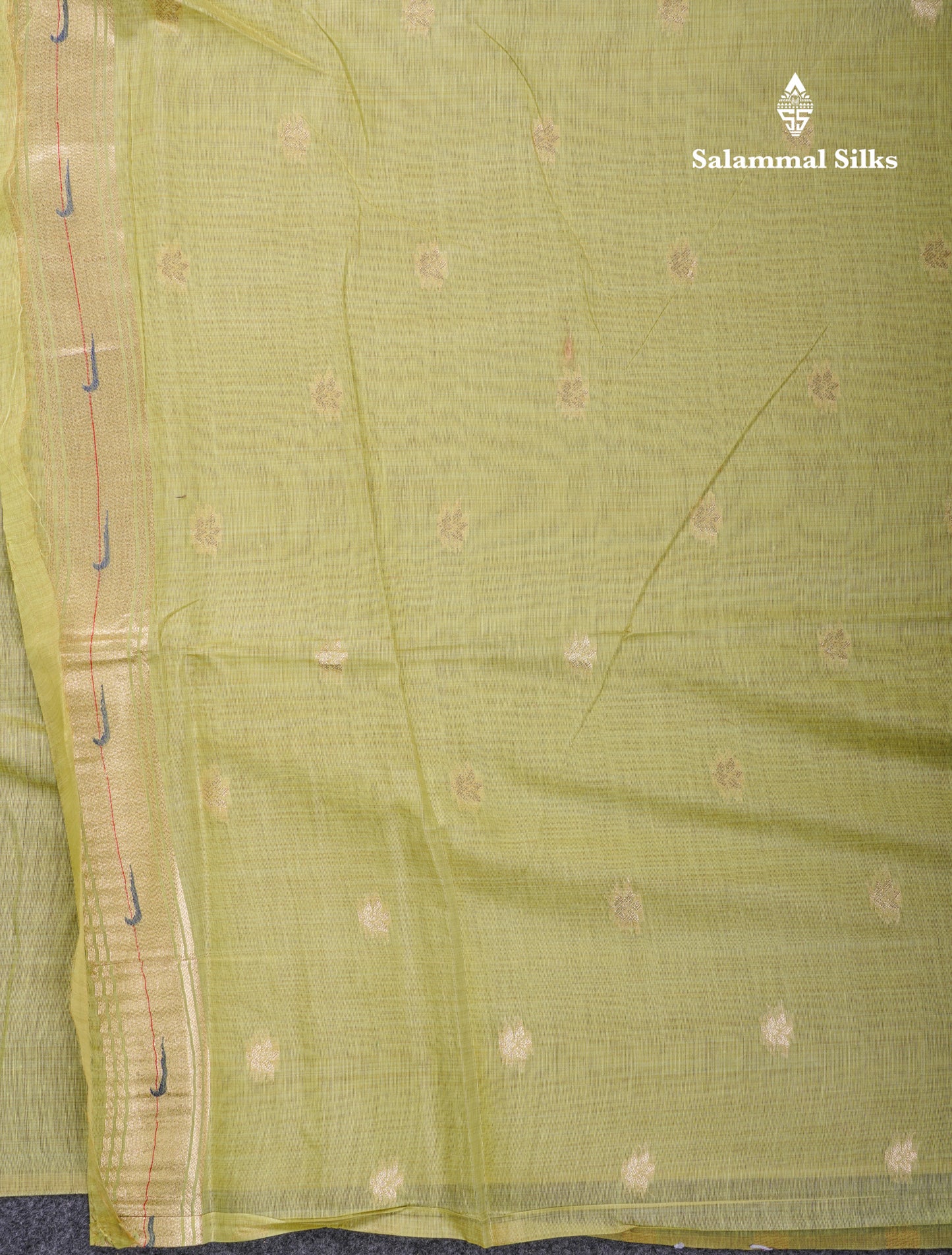 Beautiful Onion Pink Menakari Work Muga Cotton Saree With Fancy Border