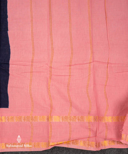 Beautiful Mustard Yellow Sungudi Cotton Saree With Contrast Dark Bottle Green Traditional Gap Border