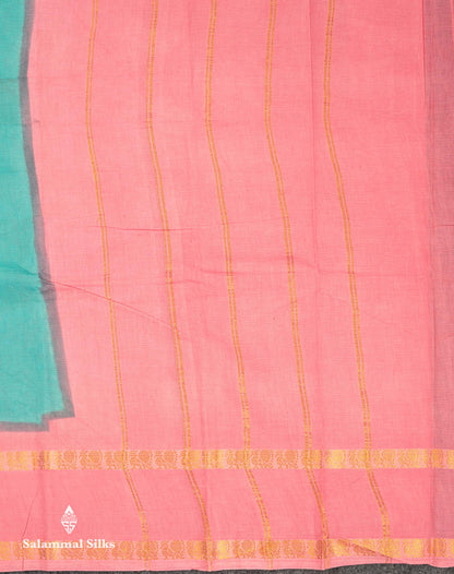 Beautiful Mustard Yellow Sungudi Cotton Saree With Contrast Dark Bottle Green Traditional Gap Border