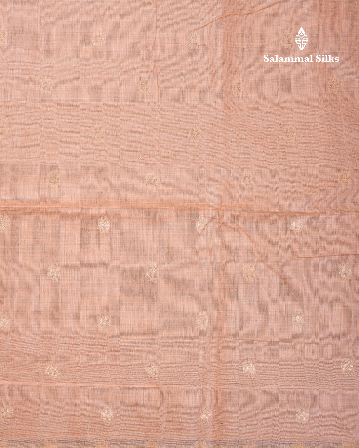 Beautiful Onion Pink Menakari Work Muga Cotton Saree With Fancy Border