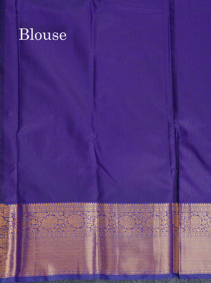 Bridal Semi Silk Saree -  Pastel Pink Colour Body With Contrast Navy Blue Evening Morning Border