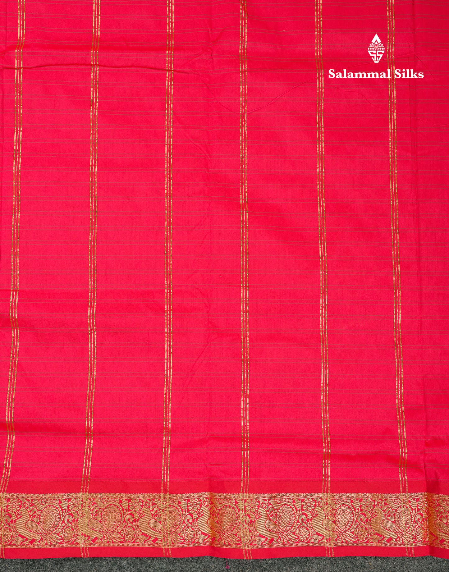 10 Yards Art Silk Saree Peacock Blue Checks with Traditional Border