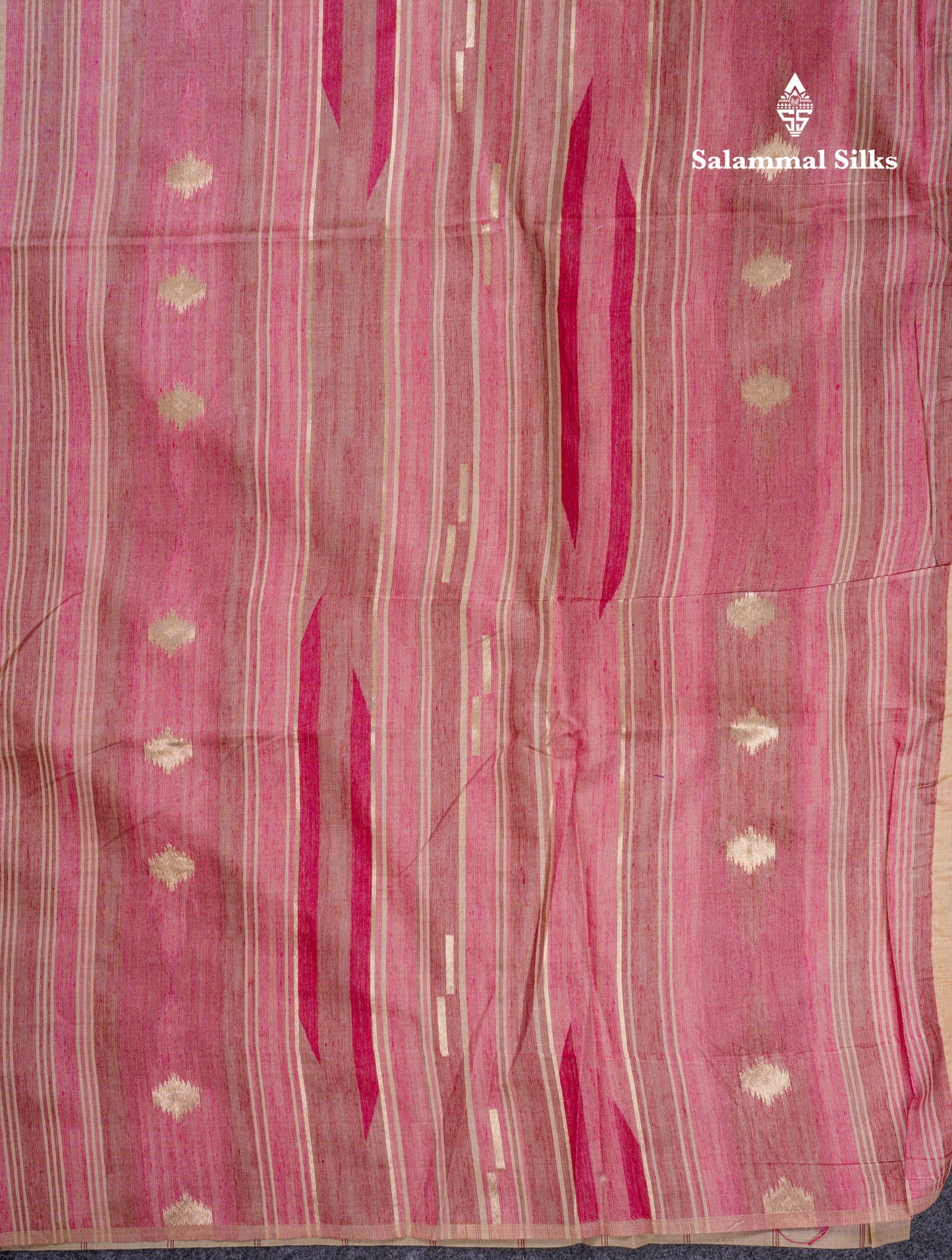 Beautiful Sandal Muga Cotton Saree With Contrast Mustard Yellow Blouse