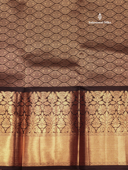 Black Colour Plain Pure Kanjivaram Silk Saree with Pallakku Border