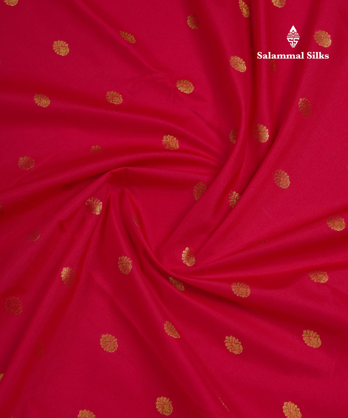 Red Semi Silk Saree With Contrast Purple Traditional Rettapet Border