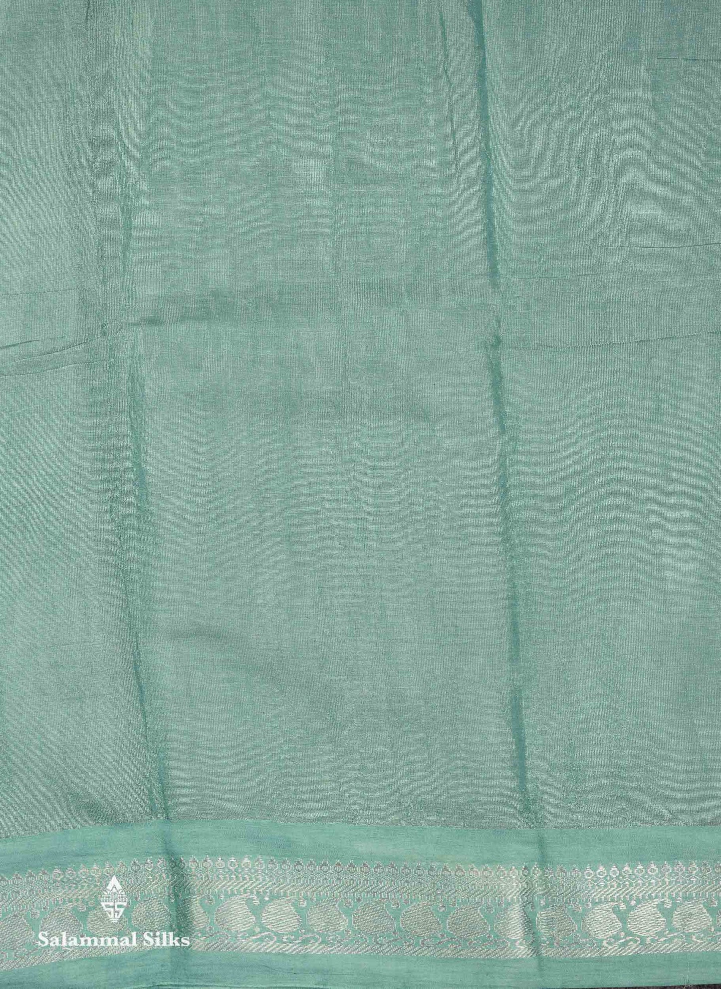 Stunning Pastel Violet Tissue Sungudi Cotton Saree With Small Traditional Silver Zari Border