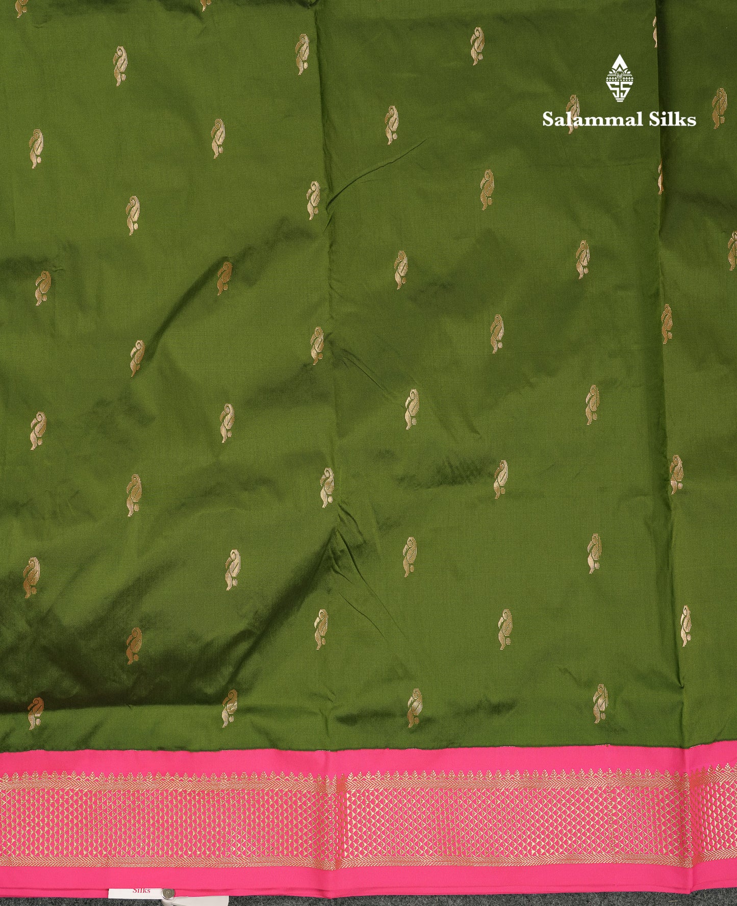 10 Yards Art Silk Saree Royal Blue with Contrast Pink Traditional Border