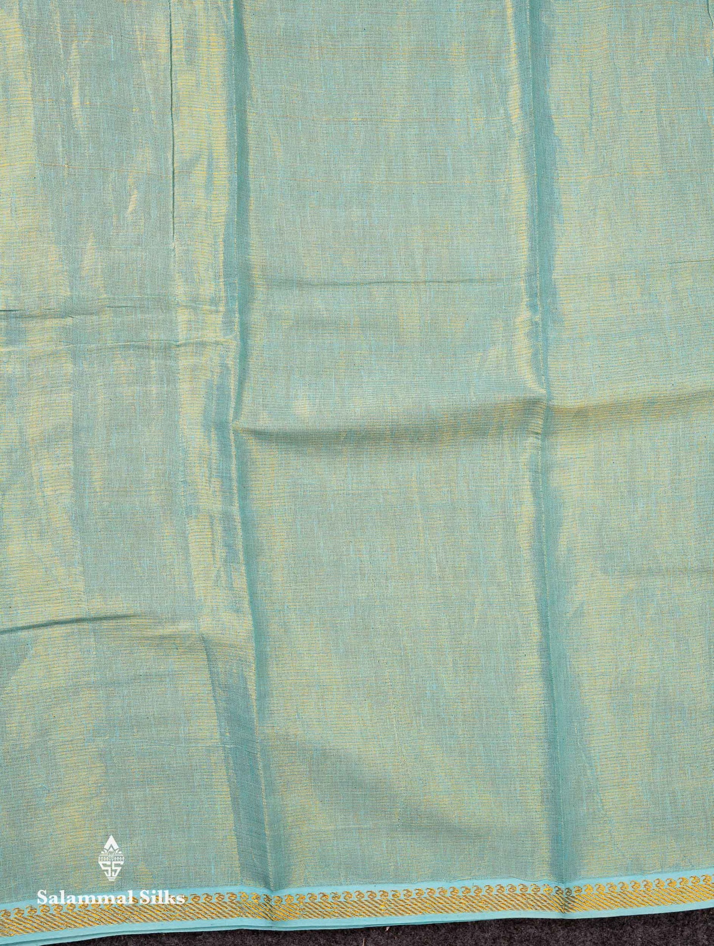 Stunning Lavender Tissue Sungudi Cotton Saree With Small Traditional Zari Border