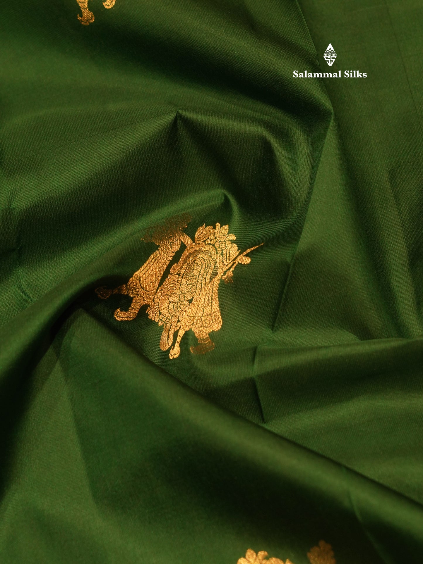 Ash Colour Pure Kanjivaram Silk Saree with Pallakku Border