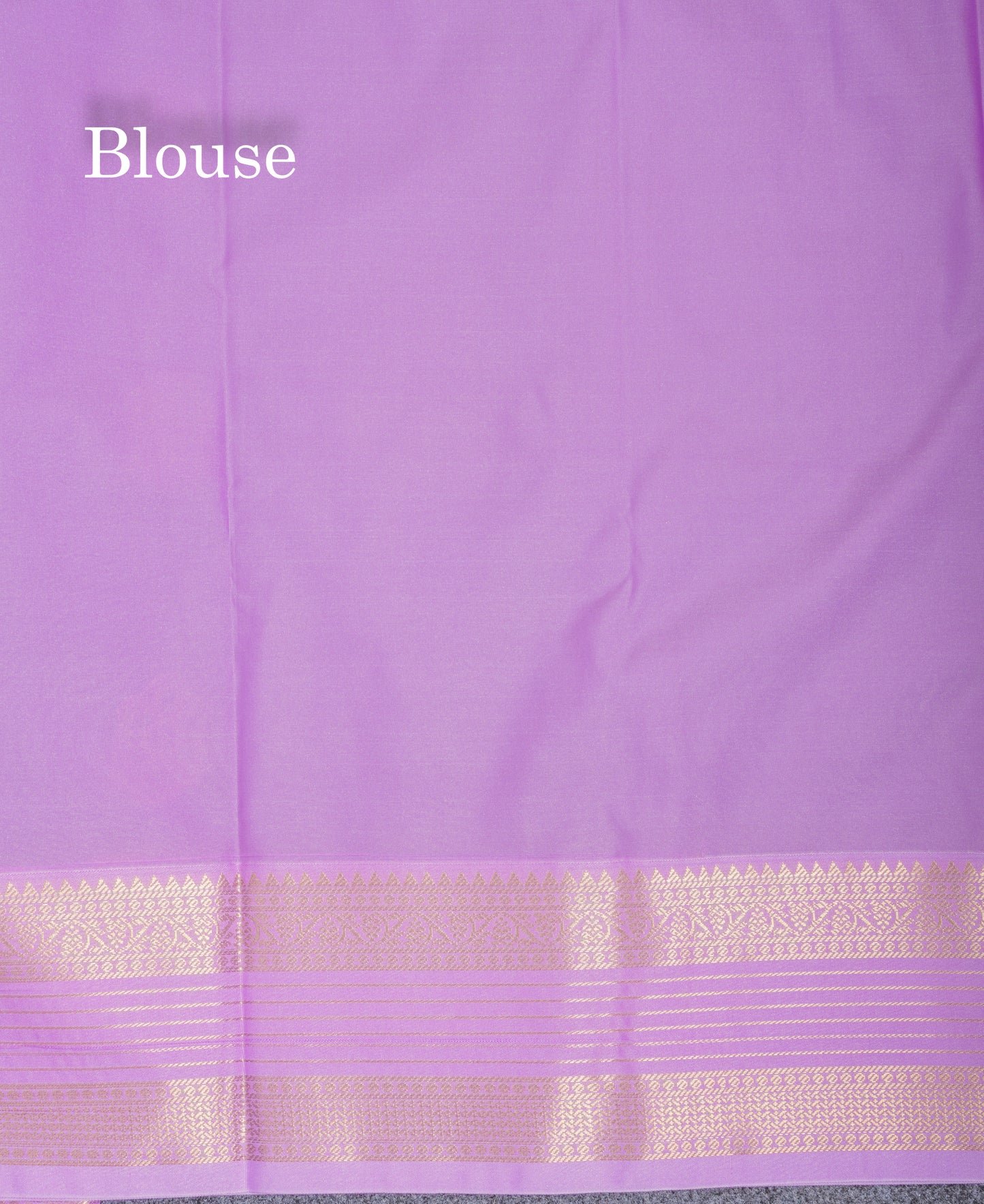 Dark Brown Semi Silk Saree With Contrast Lavender Double Border