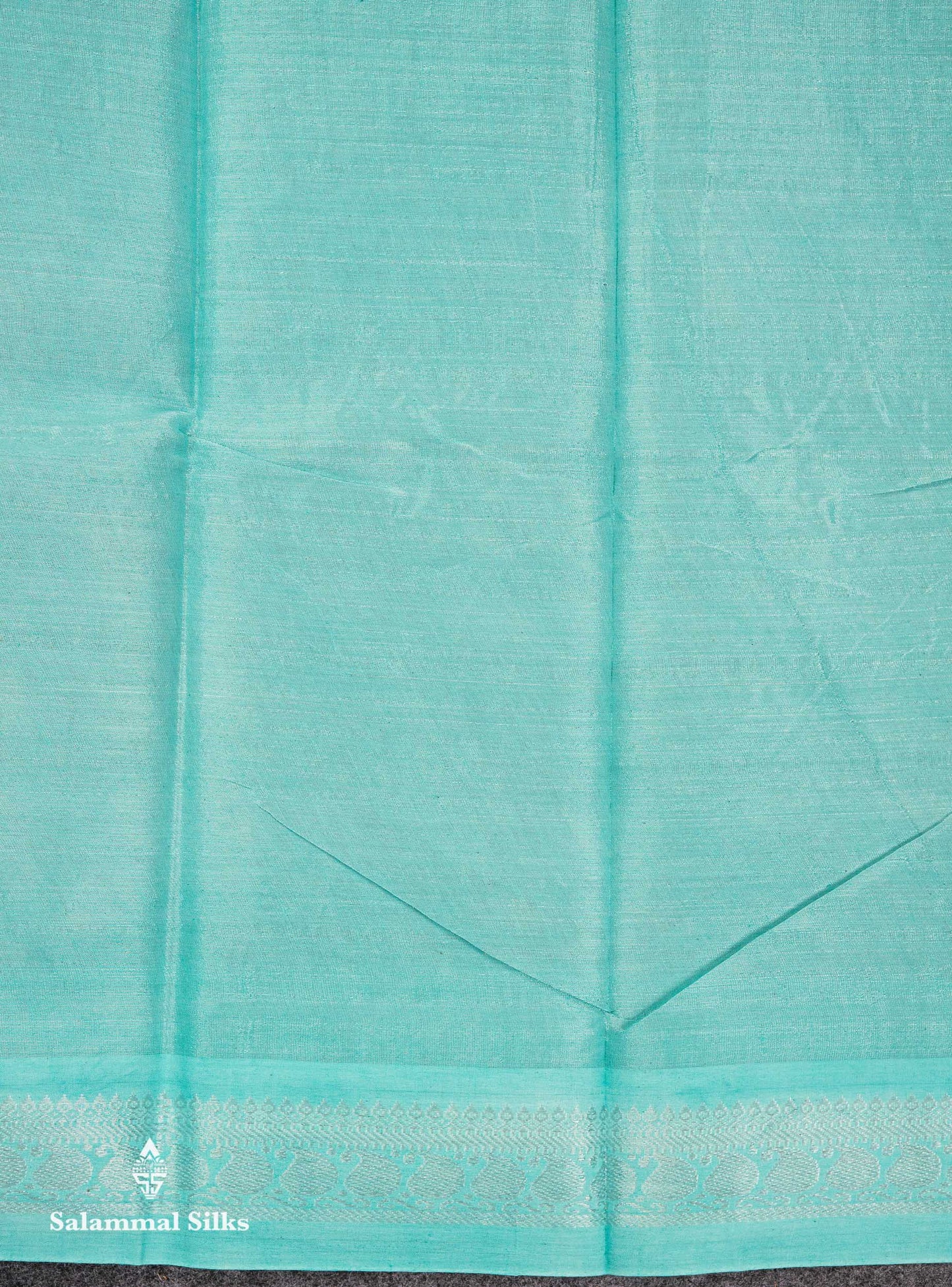 Stunning Pastel Violet Tissue Sungudi Cotton Saree With Small Traditional Silver Zari Border