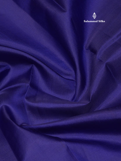 Royal Blue Colour Pure Kanjivaram Silk Saree with Pallakku Border