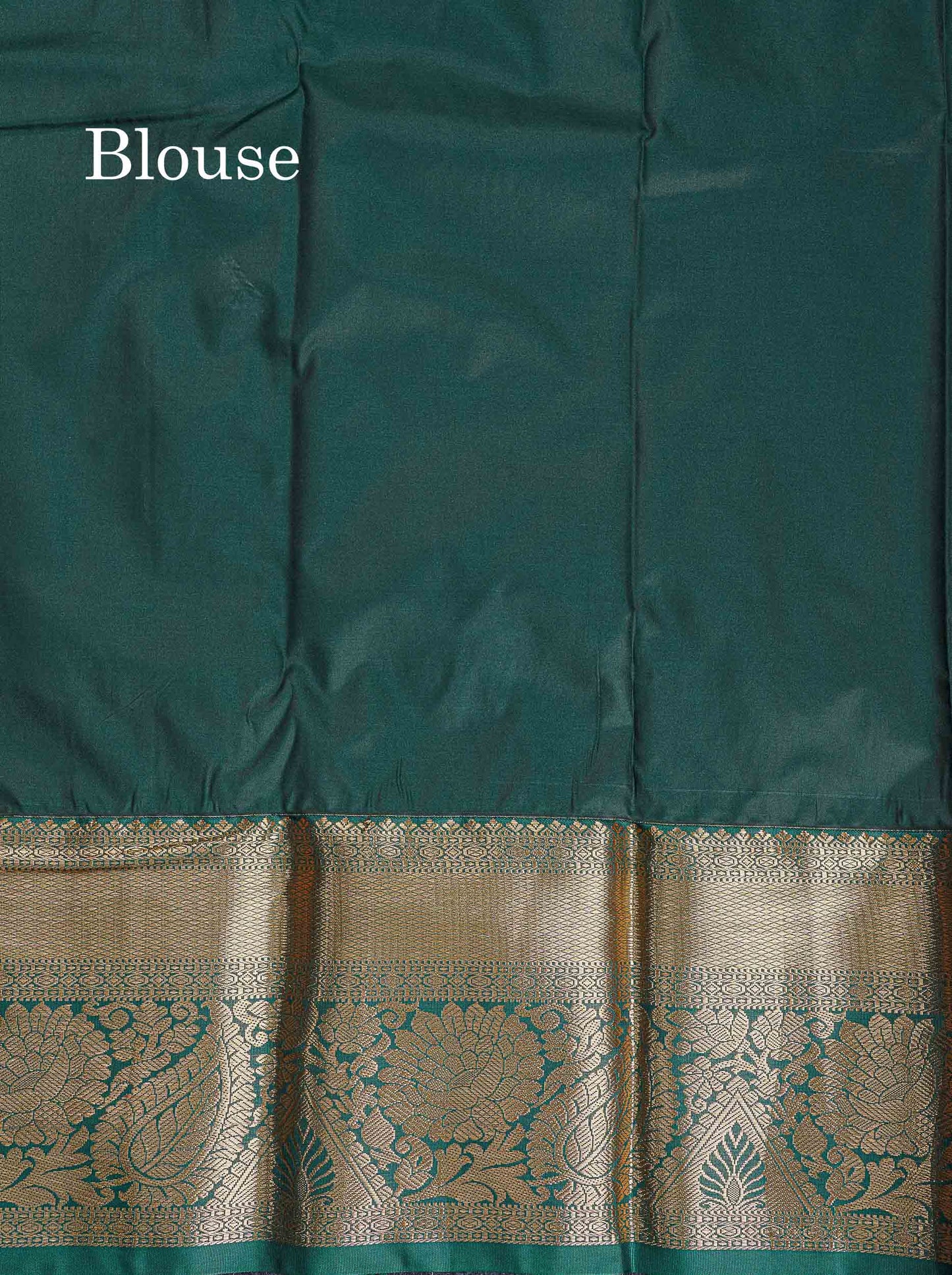 Bridal Semi Silk Saree -  Light Orange Colour Body With Contrast Bottle Green Evening Morning Borderr