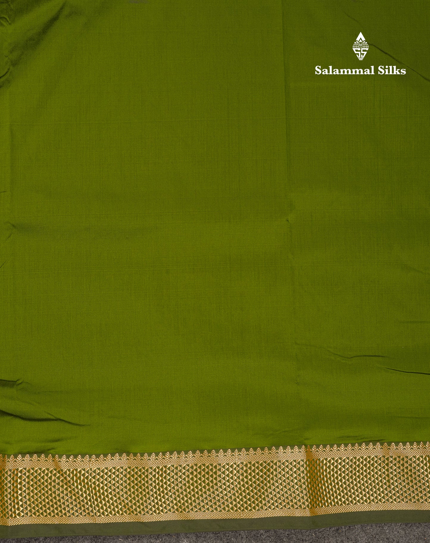 10.5 Yards Semi Silk Saree Peacock Blue Plain With Traditional Border