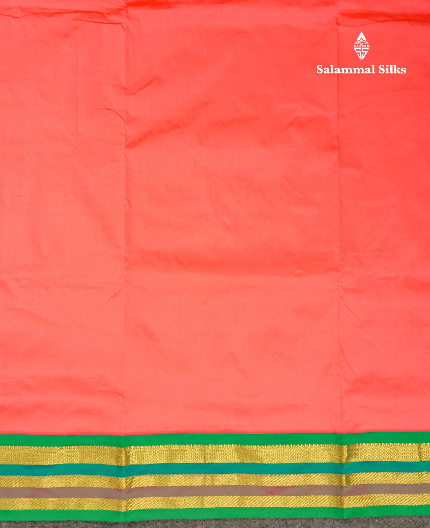 10.5 Yards Semi Silk Saree Green With Contrast Pink Traditional Border