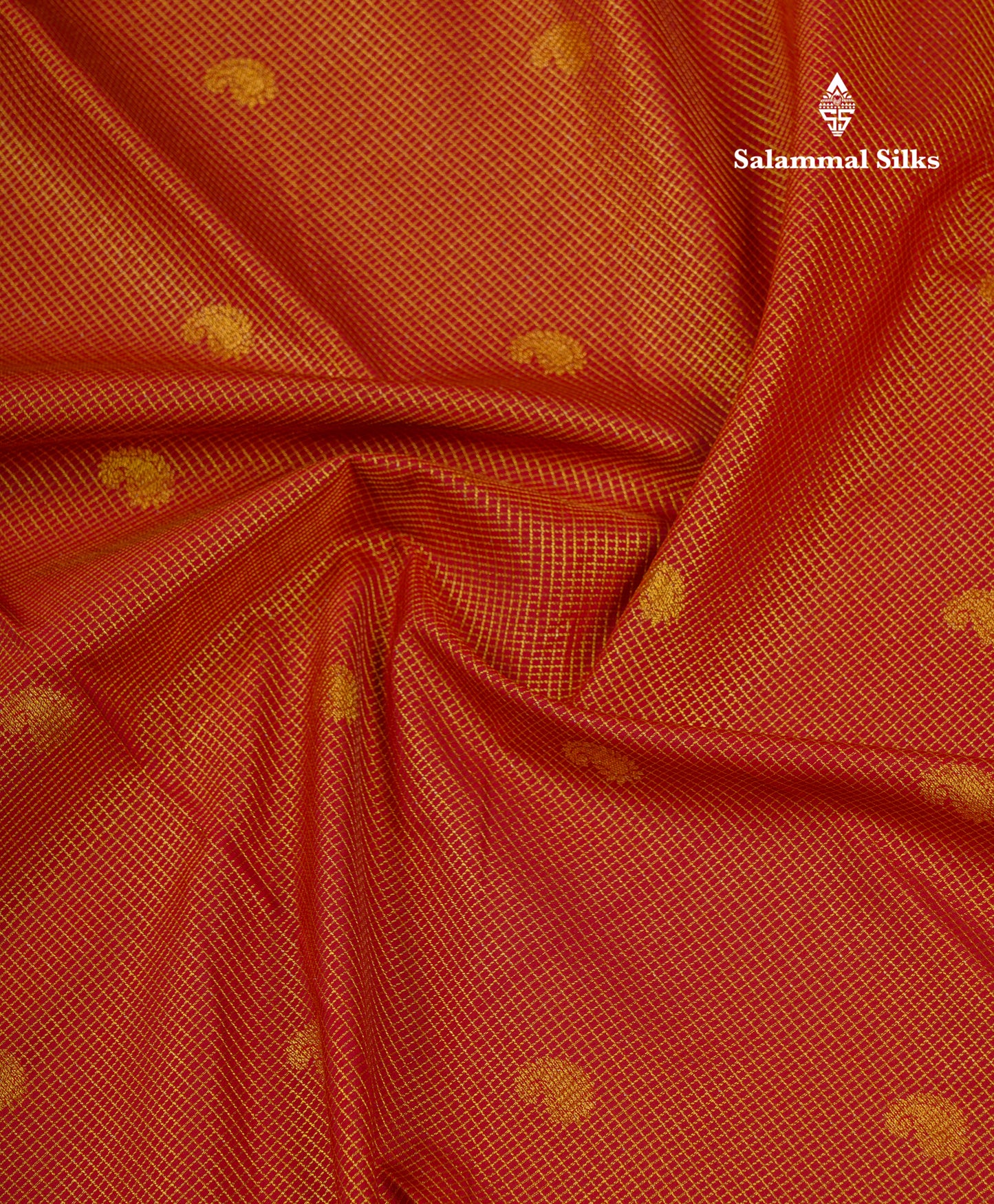 Beautiful Brown Tiny Vaira Oosi Checks Semi Silk Saree With Contrast Cream Sandal Traditional Border