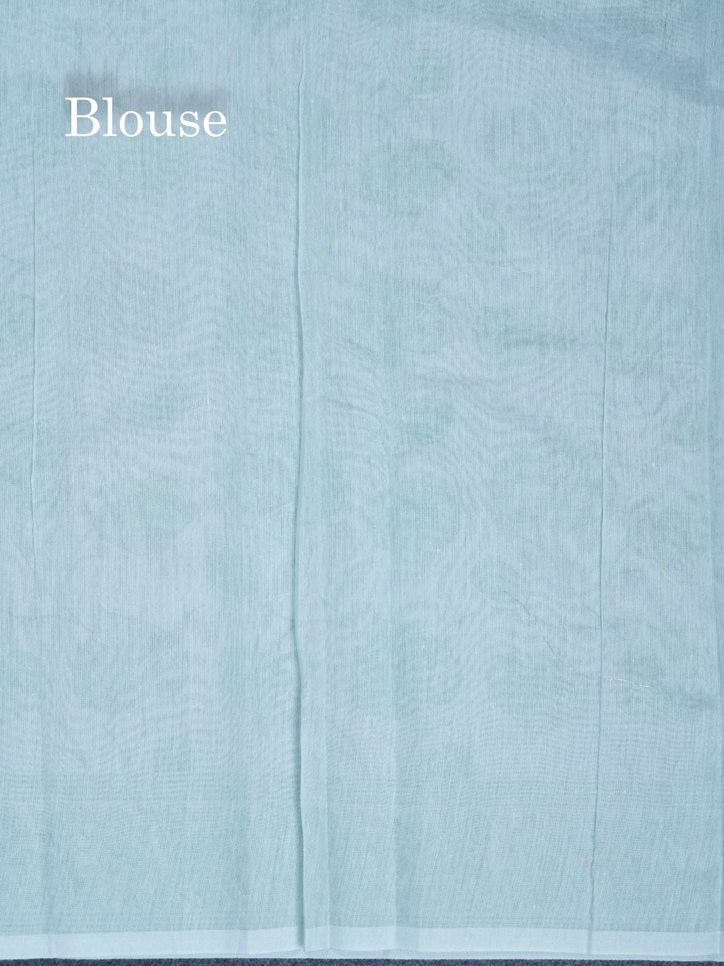 White Floral Print Cotton Mix Saree With One Side Border